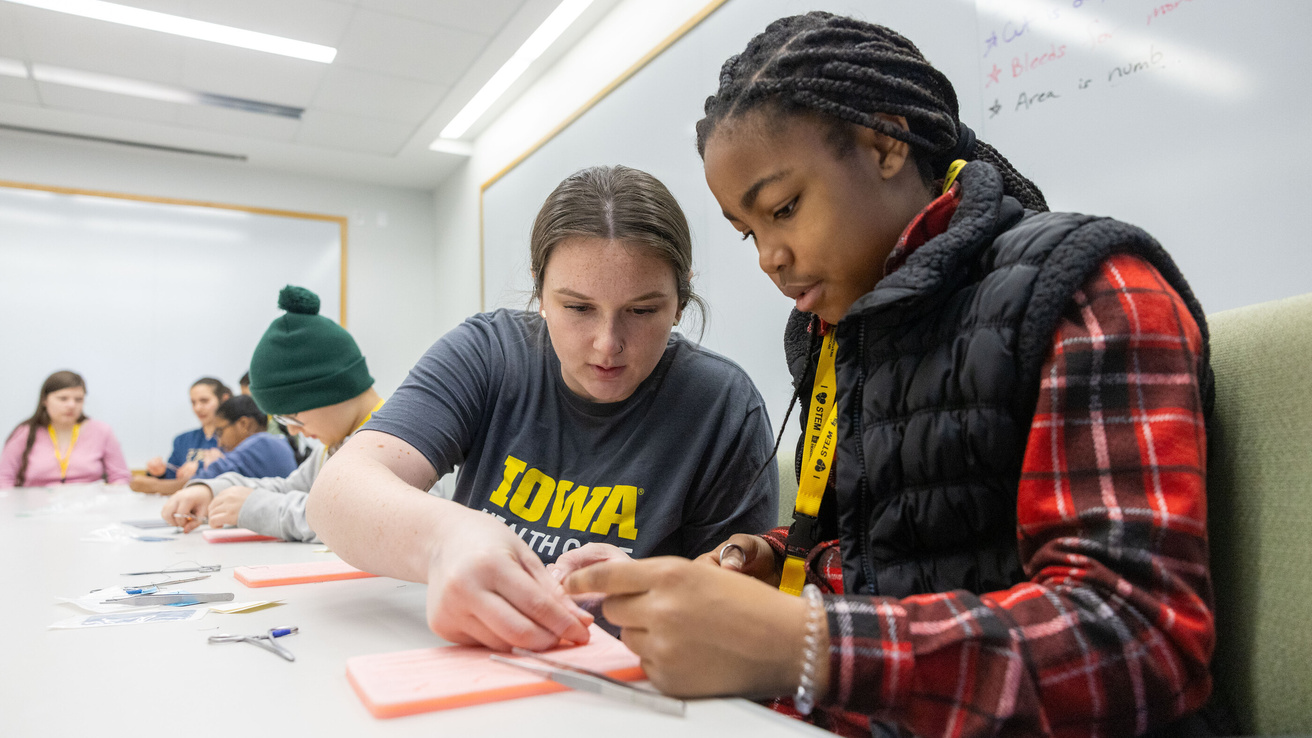 Kids Go STEM at the Carvery College of Medicine on Saturday, Dec. 7, 2024. 